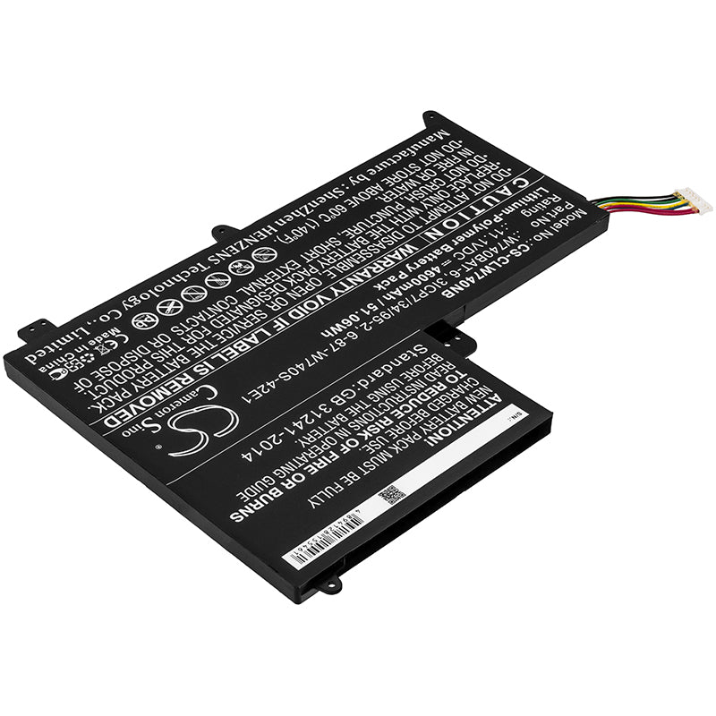Replacement Battery for Sager | Terrans Force | Clevo NP2740 – Notebook, Laptop – 4600mAh / 11.1V - image 2