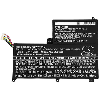 Replacement Battery for Sager | Terrans Force | Clevo NP2740 – Notebook, Laptop – 4600mAh / 11.1V - image 3