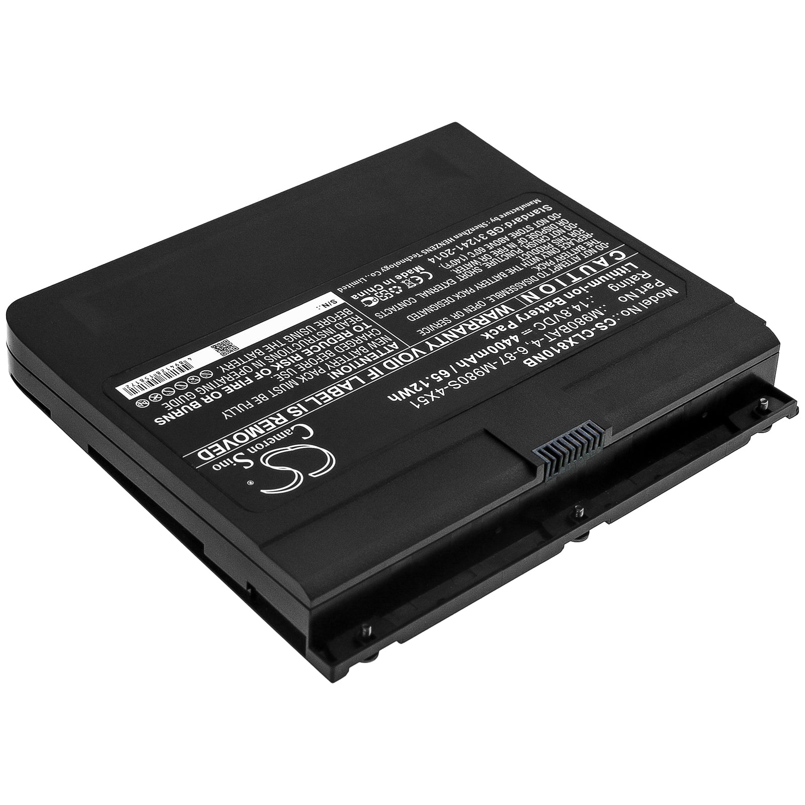 Replacement Battery for Clevo X8100 – Notebook, Laptop – 4400mAh / 14.8V - image 2