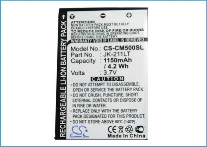 Replacement Battery for Casio Cassiopeia EM500 – PDA, Pocket PC – 1150mAh / 3.7V