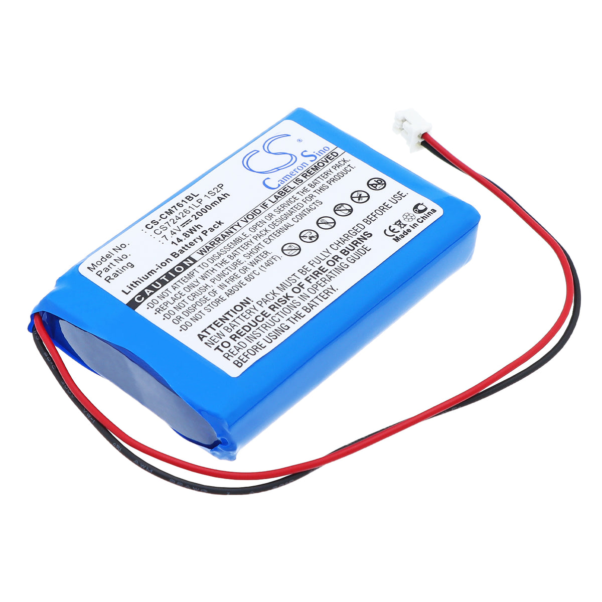 Replacement Battery for Olympia CM75 – Cash Register – 2000mAh / 7.4V