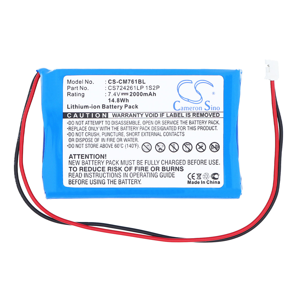 Replacement Battery for Olympia CM75 – Cash Register – 2000mAh / 7.4V
