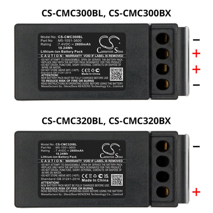 Replacement Battery for Cavotec  M9-1051-3600 EX – Crane Remote Control – 3400mAh / 25.16Wh / 7.4V