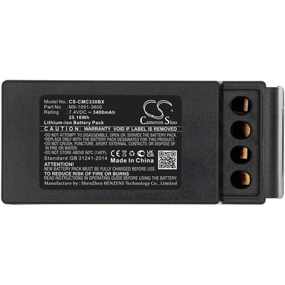 Replacement Battery for Cavotec MC3300 – Crane Remote Control – 3400mAh / 7.4V - image 3