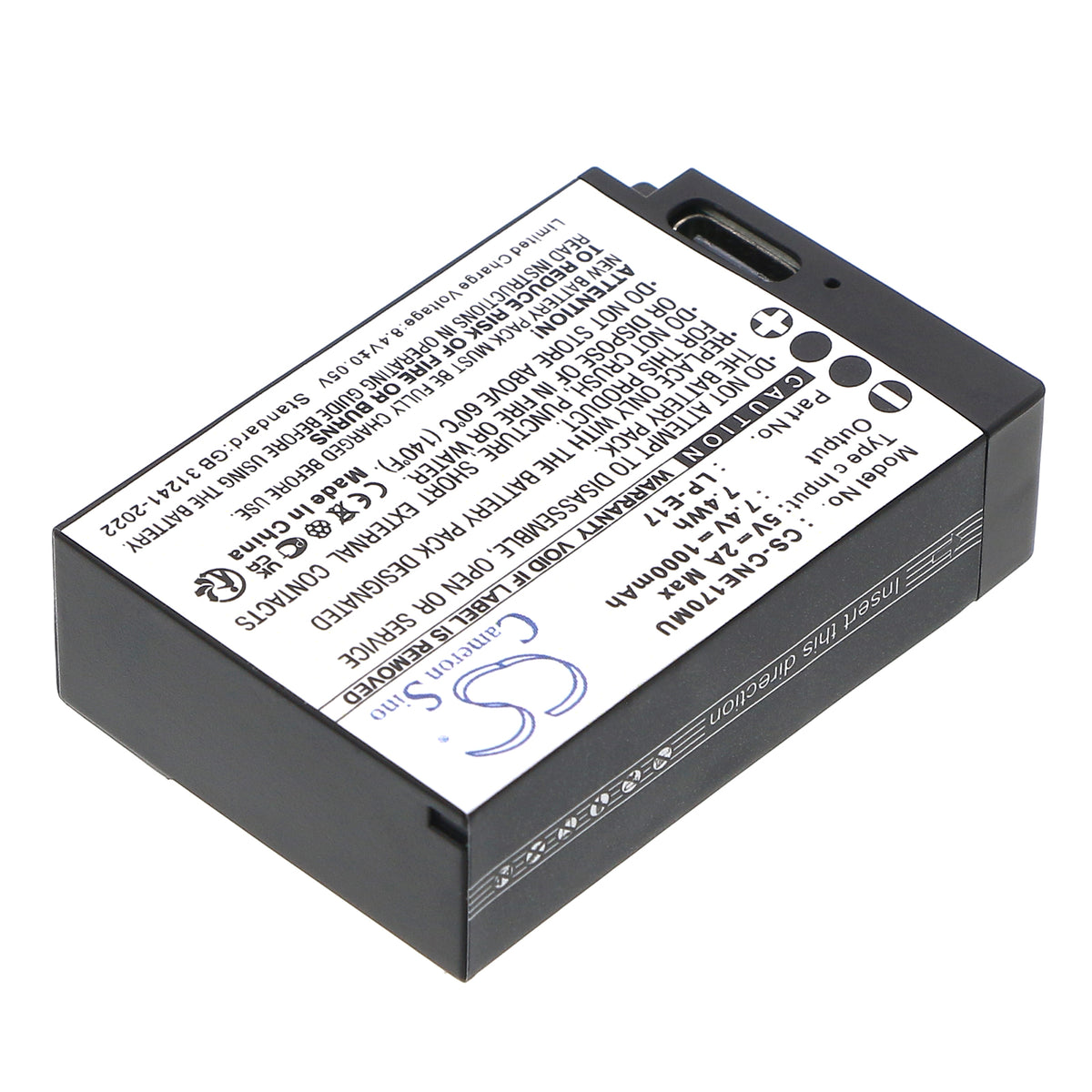 Replacement Battery for Saramonic | Canon VmicLink5 RX+ – Camera – 1000mAh / 7.4V