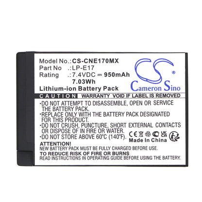 Replacement Battery for Canon | Saramonic EOS Kiss X8i – Camera – 950mAh / 7.4V