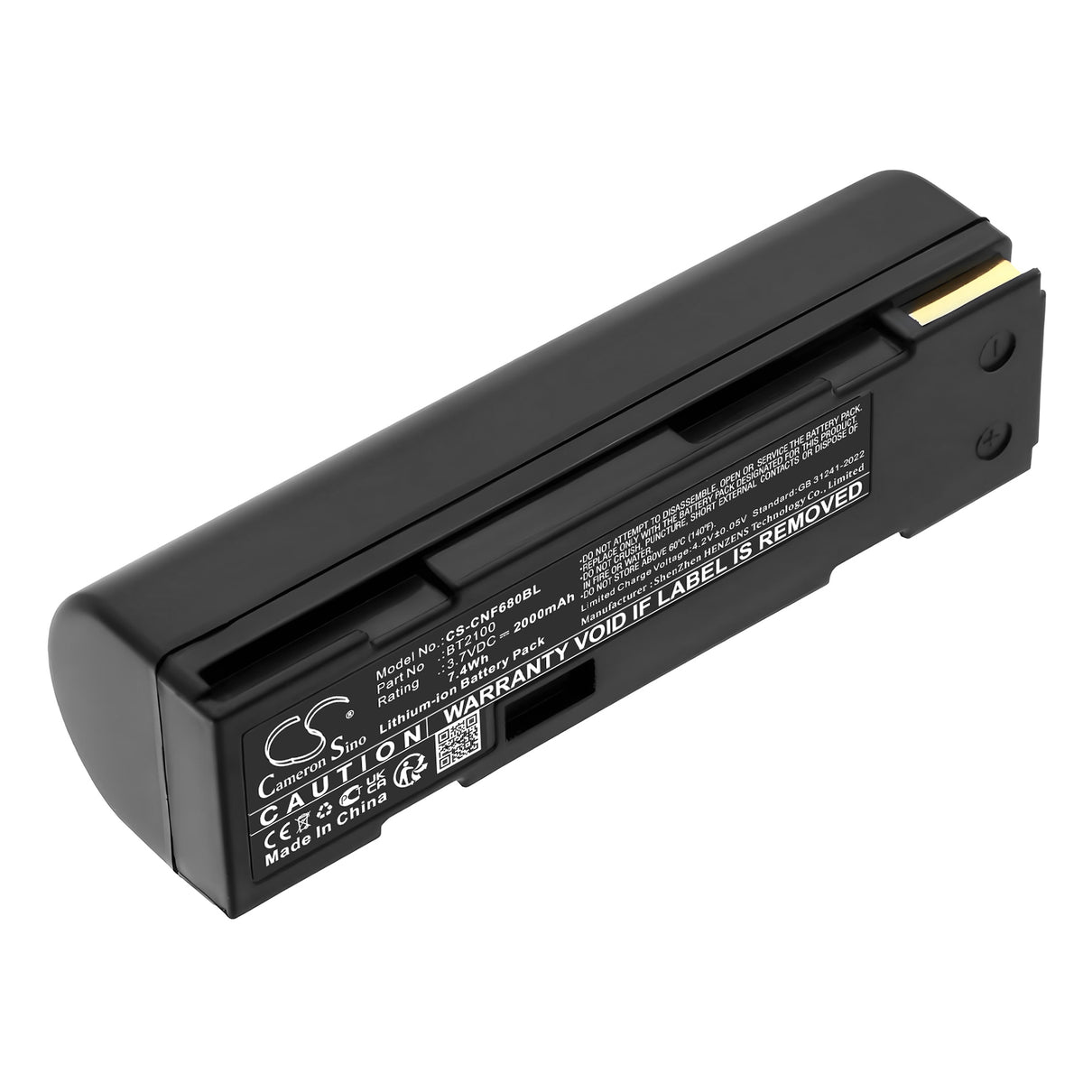 Replacement Battery for ZEBEX | Cognex | CINO Z-3190BT – Barcode Scanner – 2000mAh / 3.7V