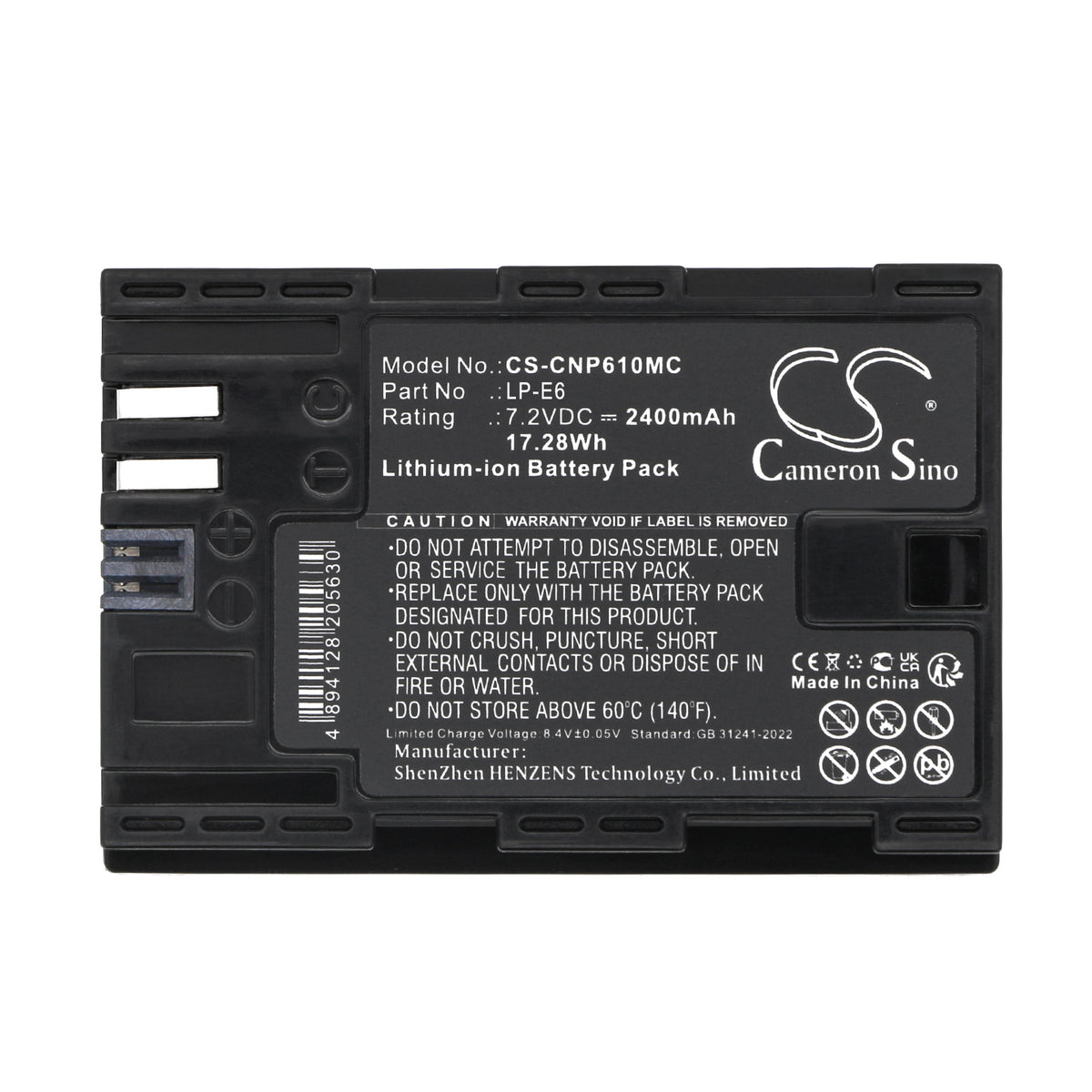 Replacement Battery for Canon | Tether Tools EOS 5D Mark II – Camera – 2400mAh / 7.2V