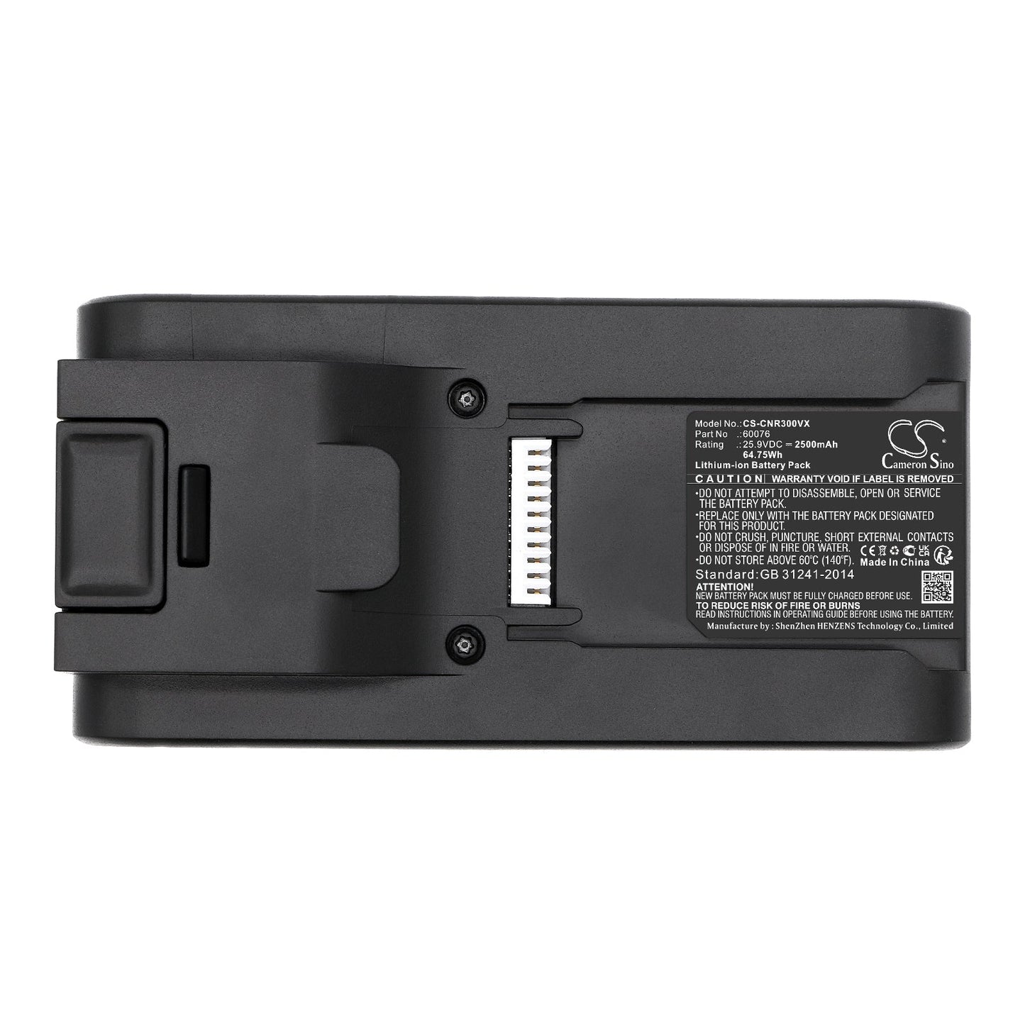Replacement Battery for CECOTEC  05498 – Vacuum – 2500mAh / 64.75Wh / 25.9V