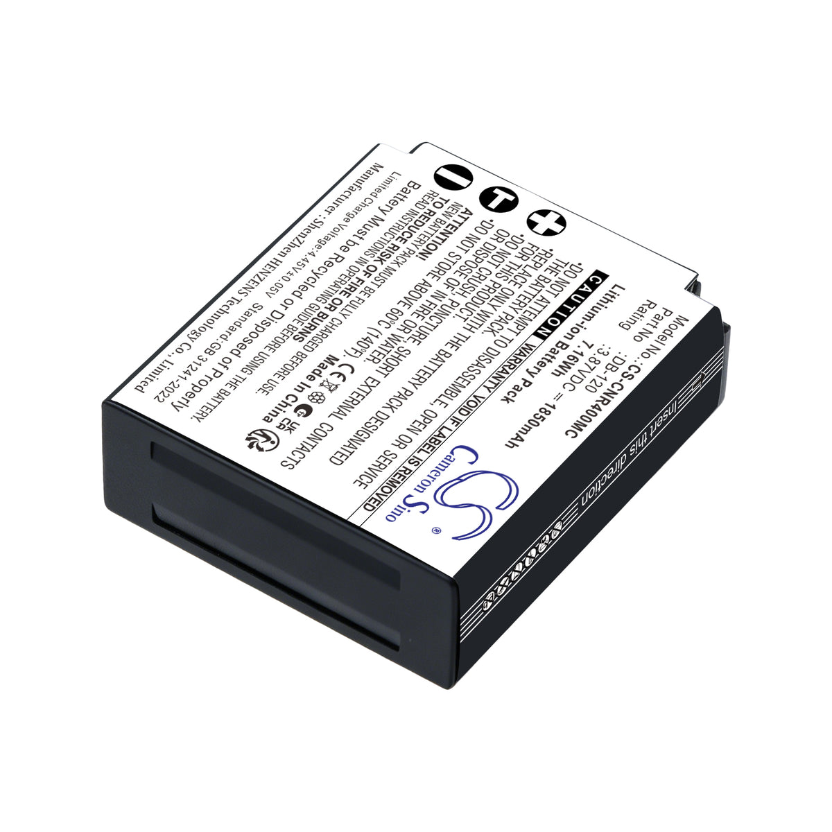 Replacement Battery for Ricoh GR IV – Camera – 1850mAh / 3.87V