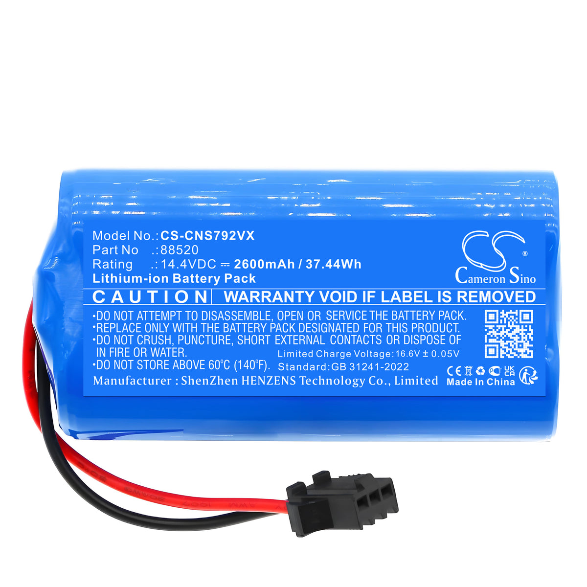 Replacement Battery for Honiture | Cecotec | OKP Life Conga 7490 Eternal Genesis – Vacuum – 2600mAh / 14.4V