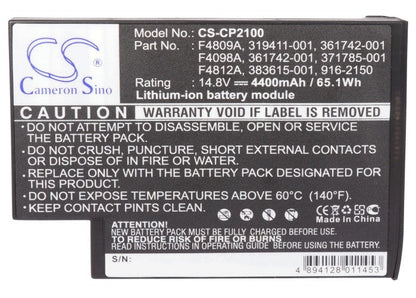 Replacement Battery for Compaq  avilion ZE5634US-DU916U – Notebook, Laptop – 4400mAh / 65.12Wh / 14.8V