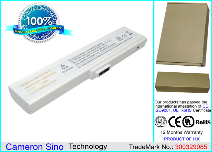 Replacement Battery for Compaq Presario B2811TX – Notebook, Laptop – 4400mAh / 11.1V - image 1