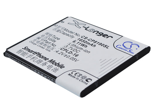 Replacement Battery for Coolpad 8190 – Mobile, SmartPhone – 1650mAh / 3.7V