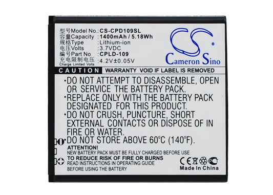 Replacement Battery for Coolpad 8070D – Mobile, SmartPhone – 1400mAh / 3.7V