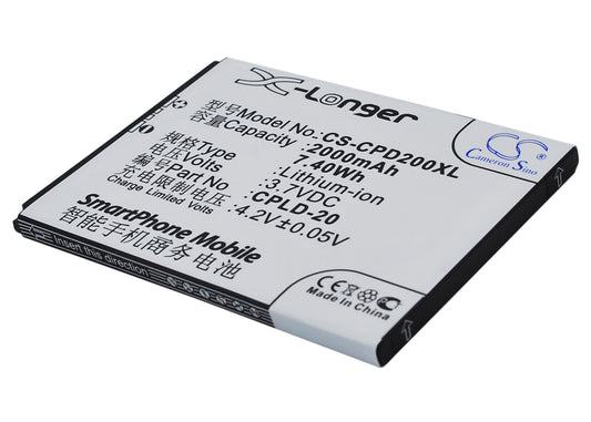 Replacement Battery for Coolpad 8730 – Mobile, SmartPhone – 2000mAh / 3.7V