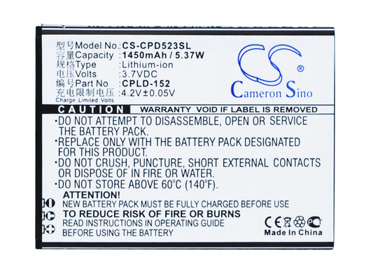 Replacement Battery for Coolpad 5263 – Mobile, SmartPhone – 1450mAh / 3.7V