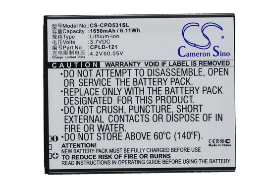 Replacement Battery for Coolpad 7251 – Mobile, SmartPhone – 1650mAh / 3.7V