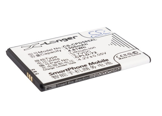 Replacement Battery for Coolpad 5832 – Mobile, SmartPhone – 1300mAh / 3.7V