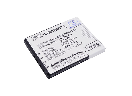 Replacement Battery for Coolpad 5870 – Mobile, SmartPhone – 1400mAh / 3.7V