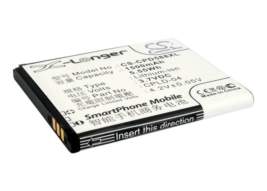 Replacement Battery for Coolpad 5880 – Mobile, SmartPhone – 1500mAh / 3.7V