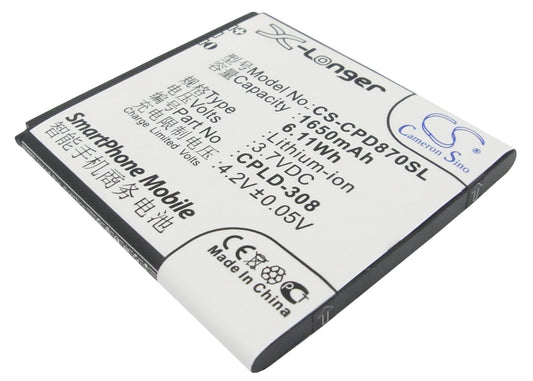 Replacement Battery for Coolpad 8085 – Mobile, SmartPhone – 1650mAh / 3.7V