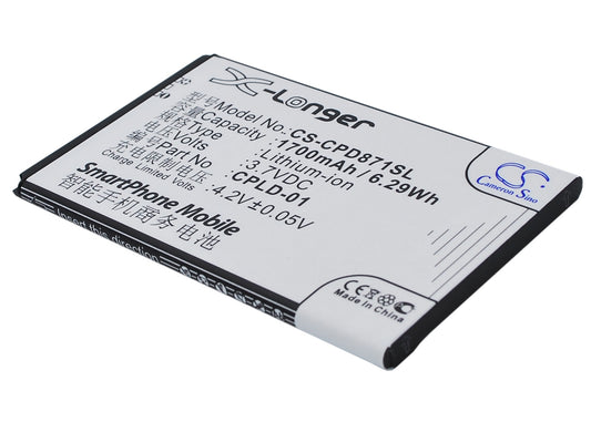 Replacement Battery for Coolpad 9120 – Mobile, SmartPhone – 1700mAh / 3.7V