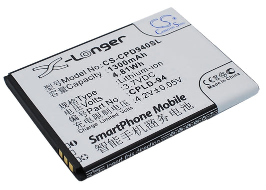 Replacement Battery for Coolpad 7011 – Mobile, SmartPhone – 1300mAh / 3.7V