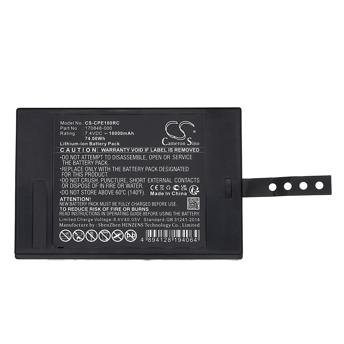 Replacement Battery for Cradlepoint E100 LTE Router – Cable Modem – 10000mAh / 7.4V