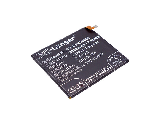 Replacement Battery for Coolpad ivvi K2 – Mobile, SmartPhone – 2000mAh / 3.8V