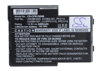 Replacement Battery for Compaq EVO N150 – Notebook, Laptop – 4400mAh / 14.8V - image 1