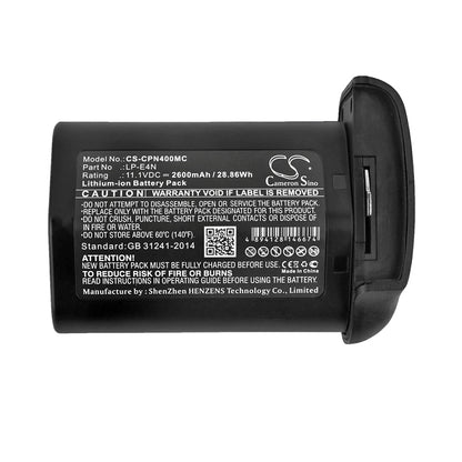 Replacement Battery for Canon EOS-1D MarkIII – Camera – 2600mAh / 11.1V