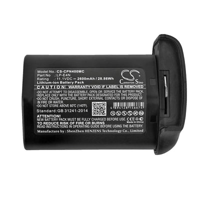 Replacement Battery for Canon  1D Mark 3 – Camera – 2600mAh / 28.86Wh / 11.1V