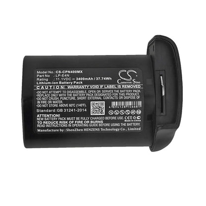 Replacement Battery for Canon  1D Mark 3 – Camera – 3400mAh / 37.74Wh / 11.1V