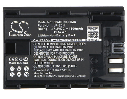 Replacement Battery for Tether Tools | Canon Air Direct – Camera – 1600mAh / 7.2V