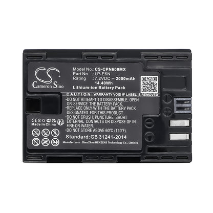 Replacement Battery for Tether Tools | Canon Air Direct – Camera – 2000mAh / 7.2V