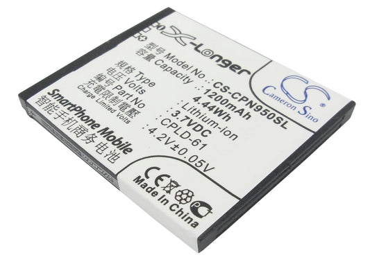 Replacement Battery for Coolpad N950 – Mobile, SmartPhone – 1200mAh / 3.7V