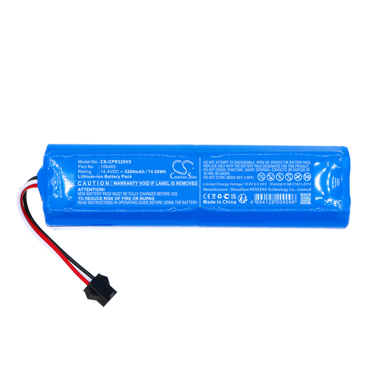 Replacement Battery for Sauber | Concept Ihssauber – Vacuum – 5200mAh / 14.4V