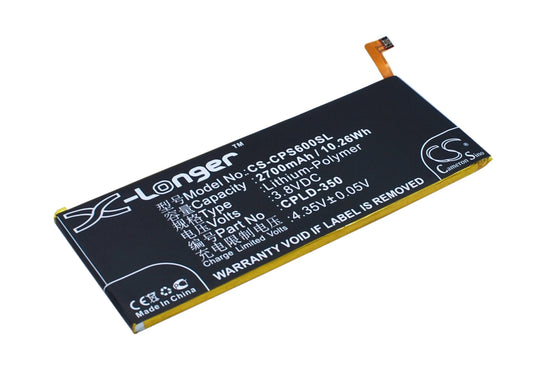Replacement Battery for Coolpad ivvi S6 – Mobile, SmartPhone – 2700mAh / 3.8V