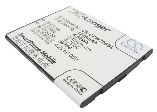 Replacement Battery for Coolpad | SKYWORTH Coolpad W706 – Mobile, SmartPhone – 1250mAh / 3.7V
