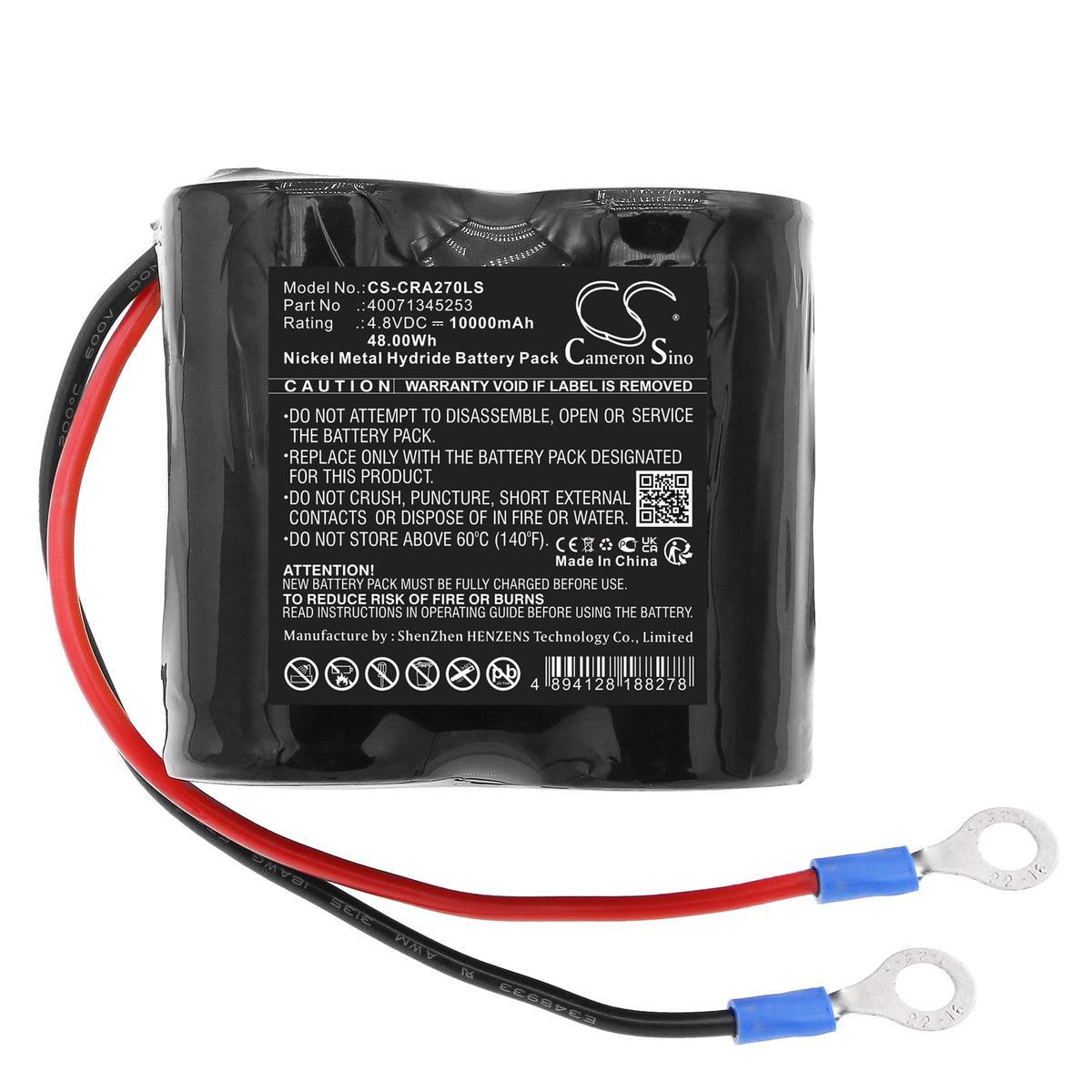 Replacement Battery for Ceag W270 – LED Light – 10000mAh / 4.8V