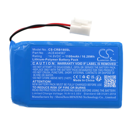 Replacement Battery for Cobra 72M – Smart Home – 1100mAh / 14.8V - image 3