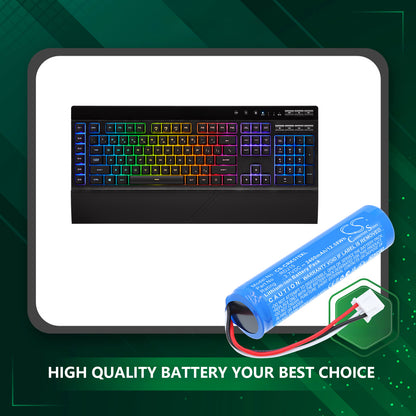 Replacement Battery for Corsair K57 RGB Wireless Gaming Keyboard – Keyboard,Mouse – 3400mAh / 3.7V
