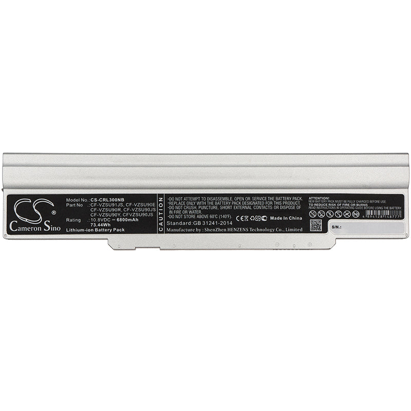 Replacement Battery for Panasonic  CF-LX – Notebook, Laptop – 6800mAh / 73.44Wh / 10.8V