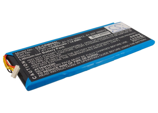 Replacement Battery for Crestron TPMC-8X – Remote Control – 2000mAh / 7.4V