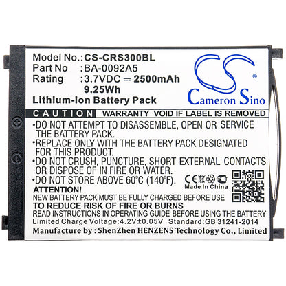 Replacement Battery for CipherLab RS30 – Barcode Scanner – 2500mAh / 3.7V