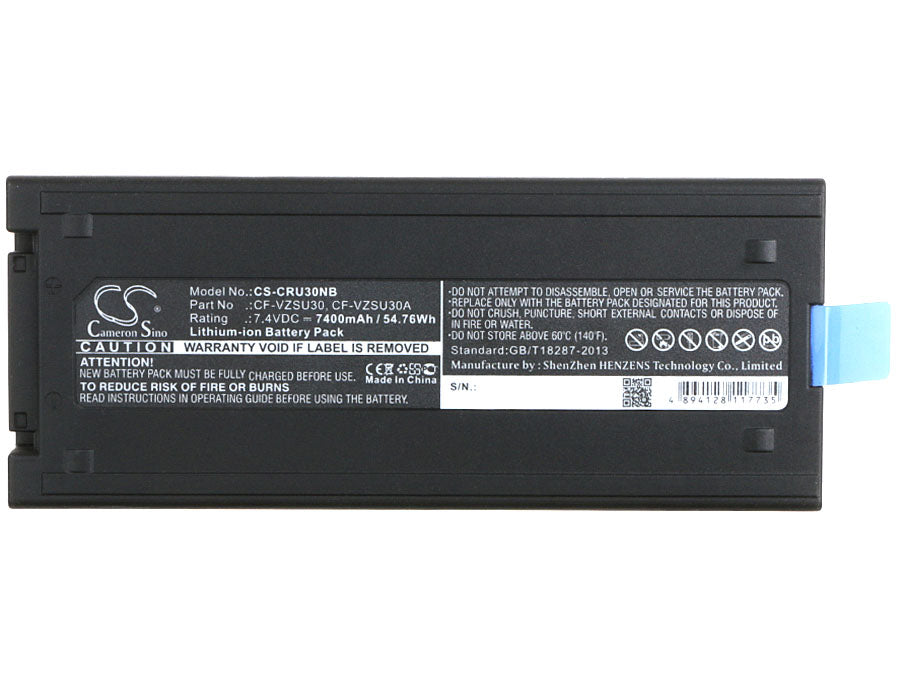 Replacement Battery for Panasonic  Toughbook CF18 – Notebook, Laptop – 7400mAh / 54.76Wh / 7.4V