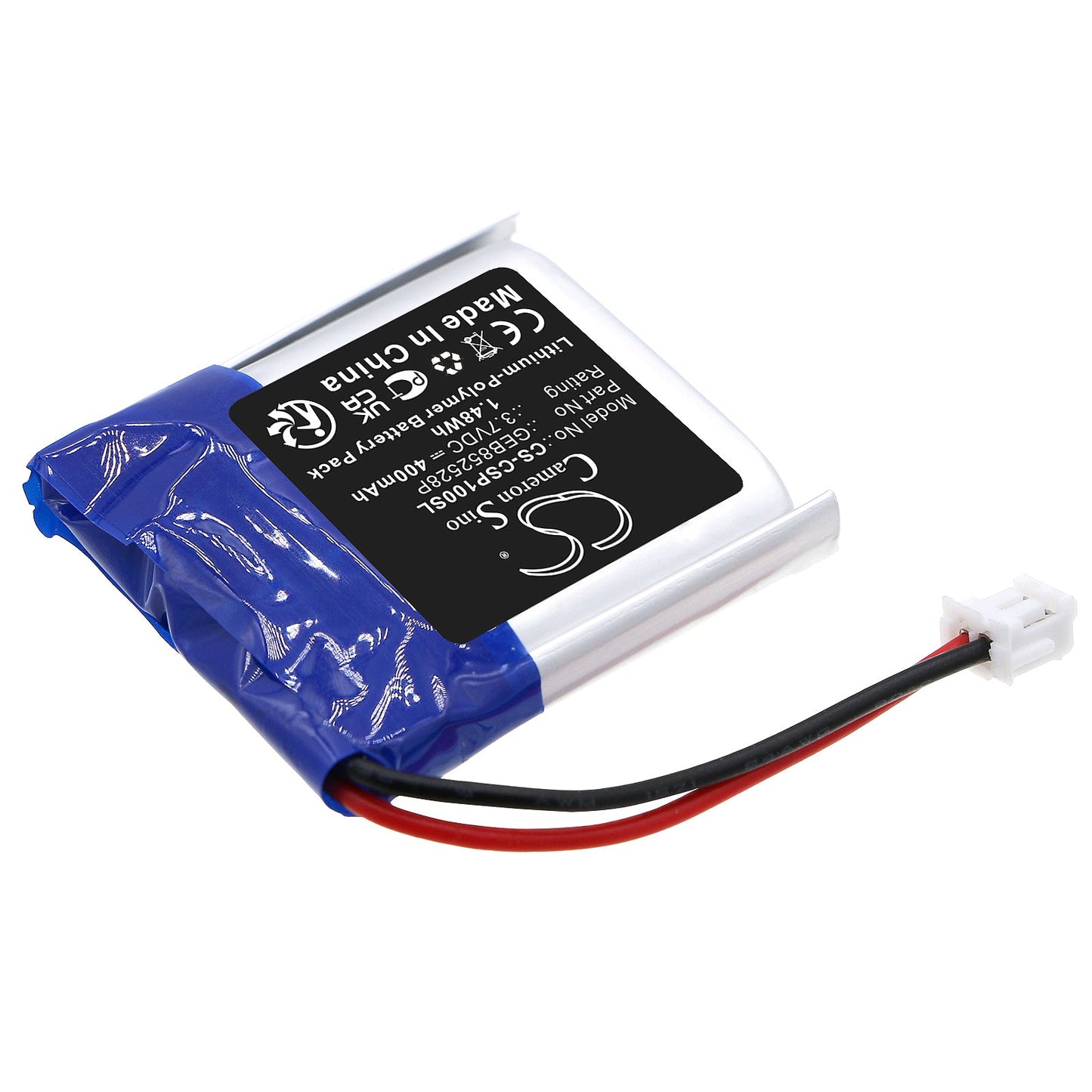 Replacement Battery for Conversor  Pro Receiver – Wireless Headset – 400mAh / 1.48Wh / 3.7V