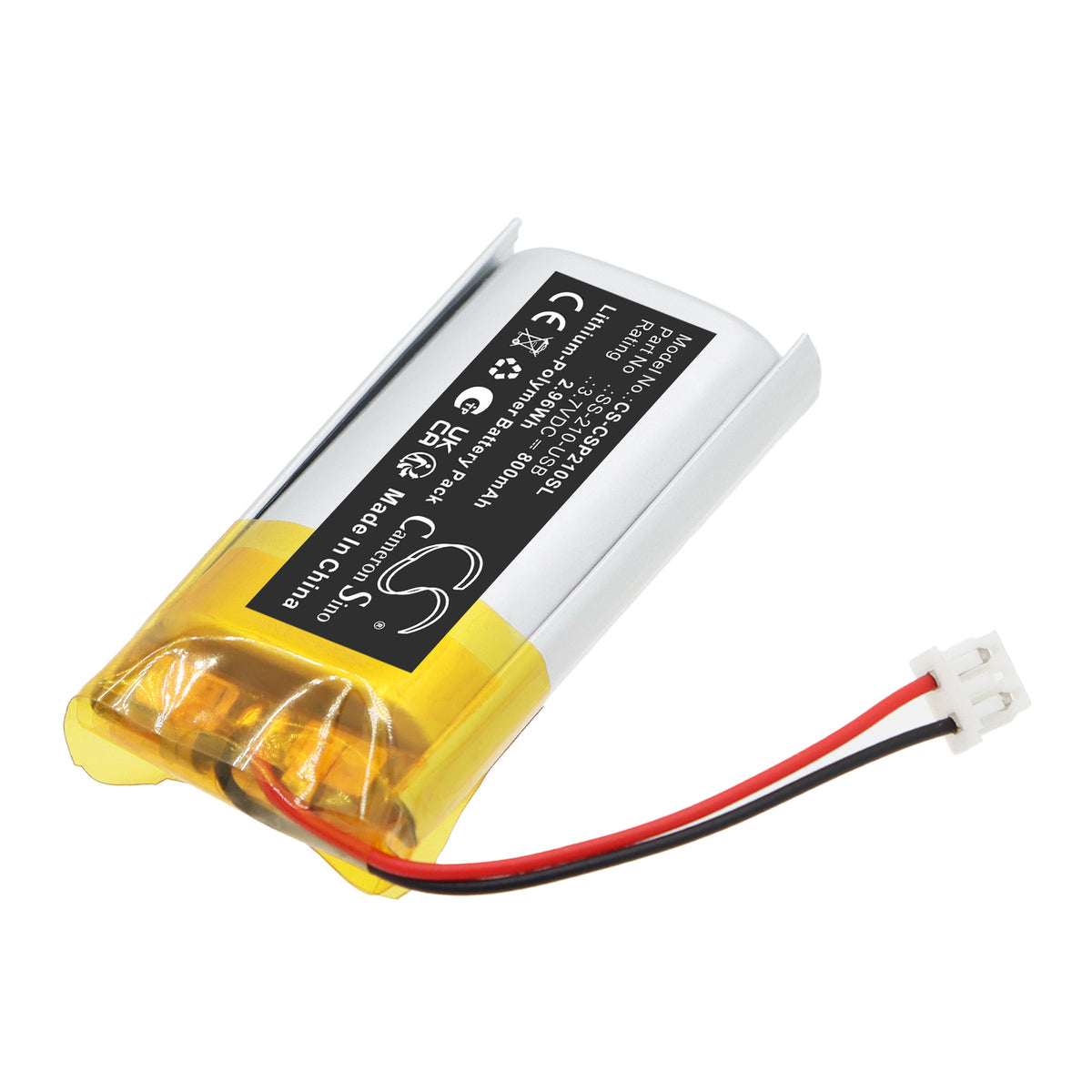 Replacement Battery for Cygolite Slingshot Pro 210 USB Taillight – Bicycles Flashlights – 800mAh / 3.7V