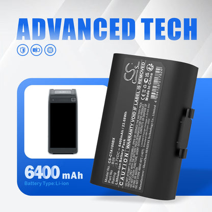 Replacement Battery for Castles | Adyen Saturn 1000F – Payment Terminal – 6400mAh / 3.7V